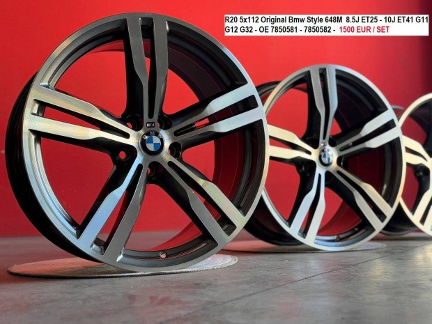 R20 5x112 Original Bmw Style 648M G11 G12 G32 gyri alufelnik felnik