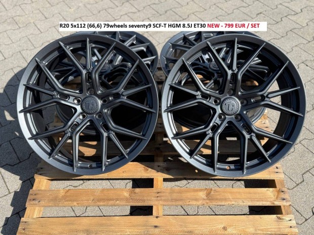 R20 5x112 (66,6) 79wheels seventy9 SCF-T HGM 8.5J ET30 új alufelnik