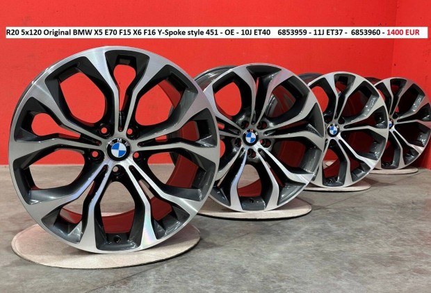 R20 5x120 Original BMW X5 E70 F15 X6 F16 ktszles felnik alufelnik