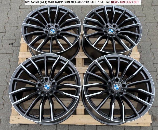 R20 5x120 (74,1) MAK RAPP Gun MET-Mirror FACE 10J ET40 j alufelnik