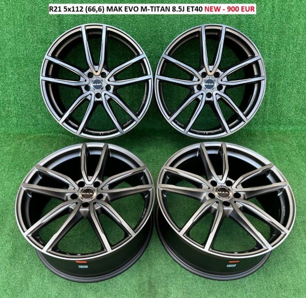 R21 5x112 MAK Evo M-Titan 8.5J ET40 j alufelni felnik 21" 21col