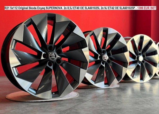 R21 5x112 Original Skoda Enyaq Supernova ktszles gyri alufelnik