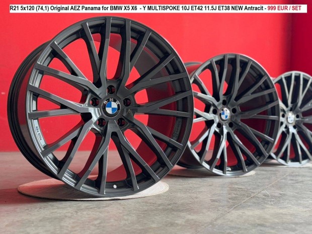 R21 5x120 (74,1) Original Aez Panama for BMW X5 X6 kétszéles alufelnik