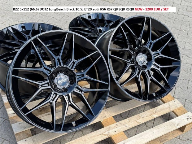 R22 5x112 (66,6) Dotz Longbeach Black 10.5J ET20 audi RS6 RS7 Q8 SQ8