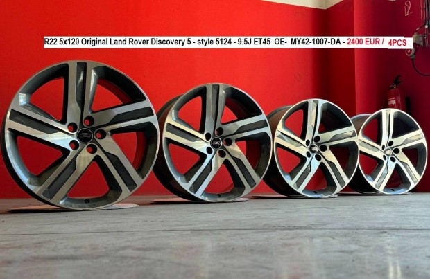 R22 5x120 Original Land Rover Discovery 5 gyri alufelnik felnik 22"