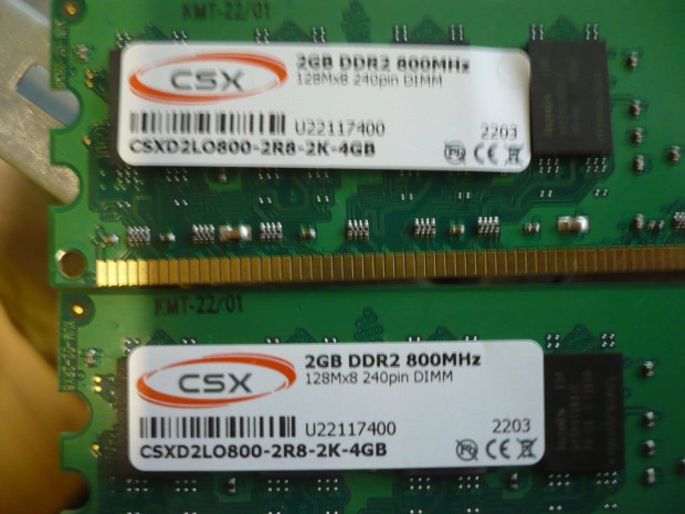RAM Csx 4GB (2x2GB) DDR2 800MHz Csxd2LO800-2R8-2K-4GB