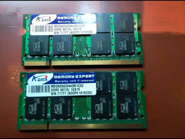 RAM DDR2 667 1GB Adata notebookba