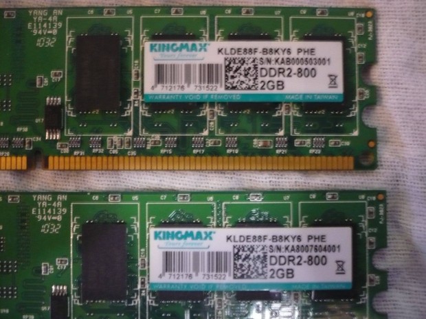 RAM Kingmax 2GB DDR-2 800MHz Klde88F-B8KY6