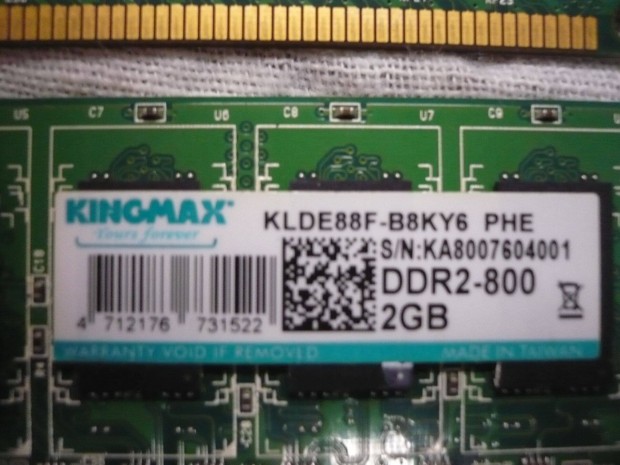 RAM Kingmax 4GB DDR-2 800MHz Klde88F-B8KY6
