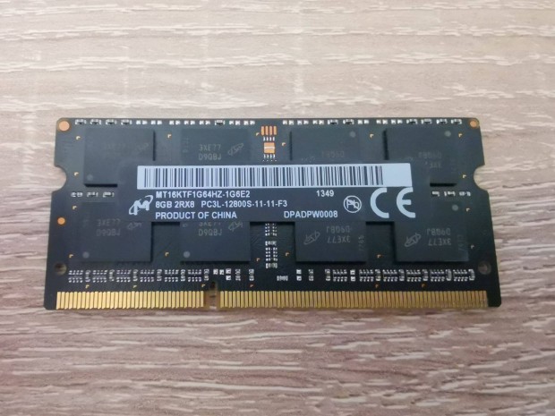 RAM Micron 8GB DDR3-1600 MT16KTF1G64HZ-1G6E2 Sodimm PC3-12800