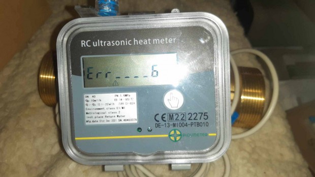 RC ultrahangos hőmennyiségmérő