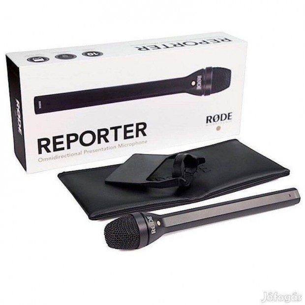 RDe Reporter dinamikus riporter mikrofon - fekete