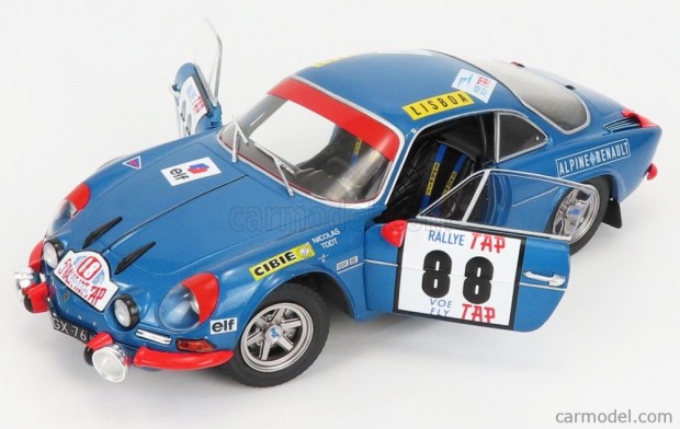 RENAULT ALPINE A110 1600S N 88 WINNER RALLY PORTUGAL 1971 JEAN P.NICO