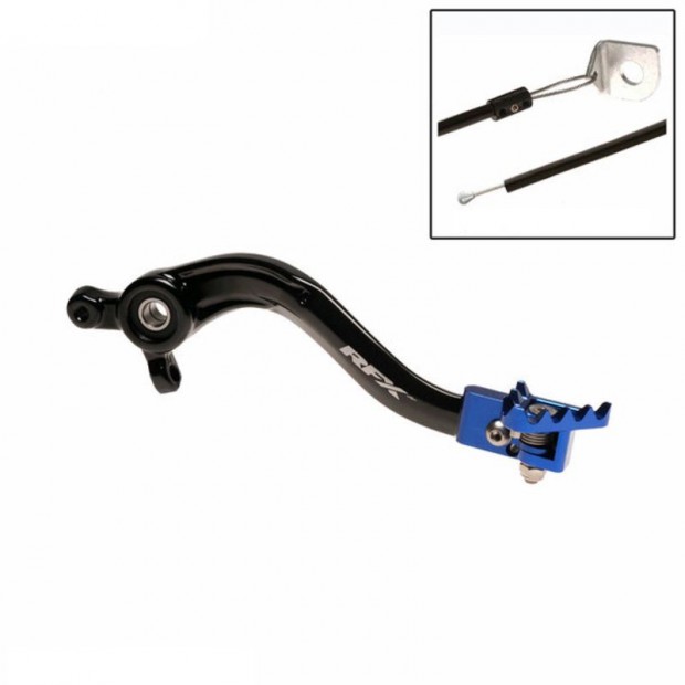 RFX Pro ST hátsó fékkar (fekete/kék) - Husqvarna TC85