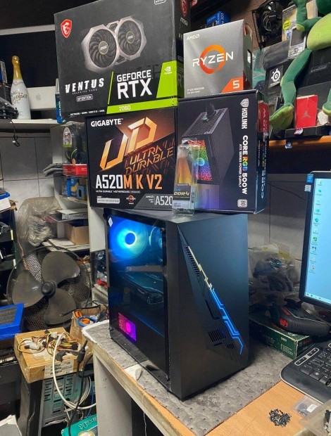 RGB-s AmD - Ryzen5 - s Gamer - Pc1 - Elad /Rtx2060/ !!