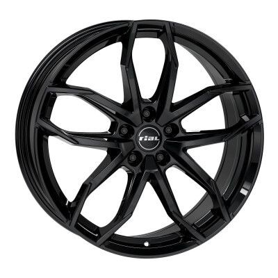 RIAL LUCCA Fényes fekete 6,5X17 4X108 ET20 CB65,1 | alufelni |