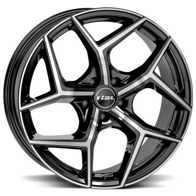 RIAL Salento Gy�m�nt fekete Pol�rozott 8X18 5X108 ET45 CB70,1 |