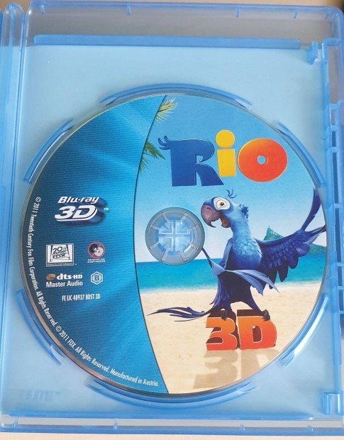 RIO 3D animcis film - Blue-Ray lemez