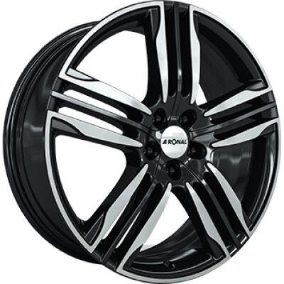 RONAL R58 F�nyes fekete Pol�rozott 8X20 5X112 ET35 CB76 | alufelni |