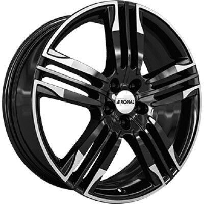 RONAL R58 Fényes fekete Polírozott LIP 8X20 5X112 ET50 CB76 |
