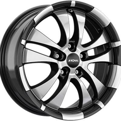 RONAL R59 Fényes fekete Polírozott 7X16 5X112 ET35 CB76 | alufelni |