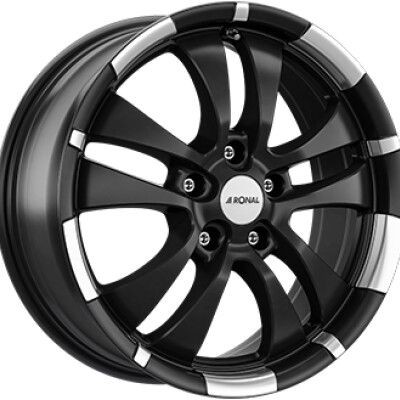 RONAL R59 Tompa fekete Pol�rozott 7,5X17 5X112 ET48 CB76 | alufelni |