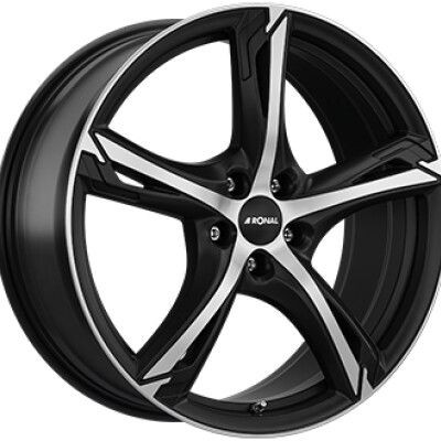 RONAL R62 Tompa fekete Polírozott 8,5X20 5X110 ET35 CB76 | alufelni |