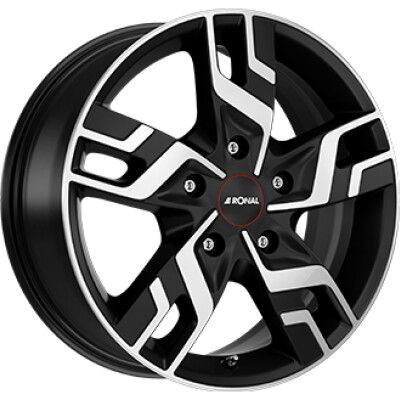 RONAL R64 Tompa fekete Pol�rozott 7X17 5X130 ET33 CB84,1 | alufelni |