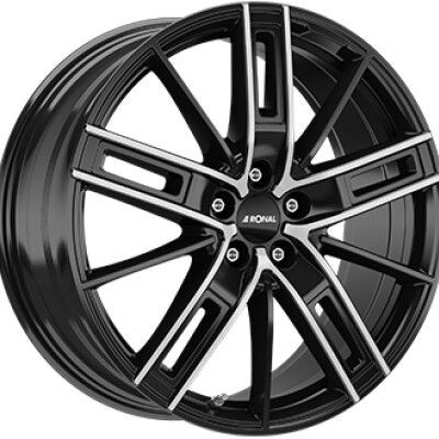RONAL R67 Fényes fekete Polírozott 8X18 5X114,3 ET40 CB82 | alufelni |