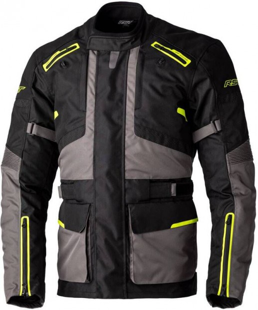 RST Endurance CE textil dzseki - Fekete/Szürke/Fluo Sárga