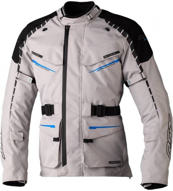 RST Pro Series Commander CE textil dzseki - Ezst/Kk XL mret