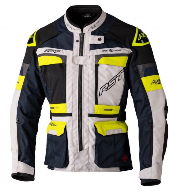 RST Race Dept Adventure X-Treme CE textil dzseki - Ezüst/Tengerészkék/