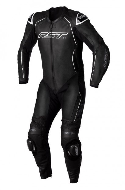 RST S1 CE bőrruha - Fekete/Fekete/Fehér méret XS