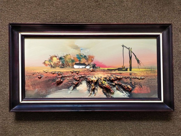 R. Tth Rozlia - Tanya gmeskttal olaj 20x40 festmny
