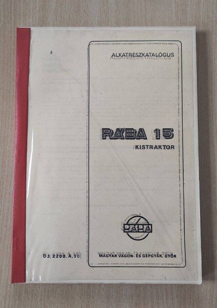 Rába 15 Kistraktor alkatrészkatalógus