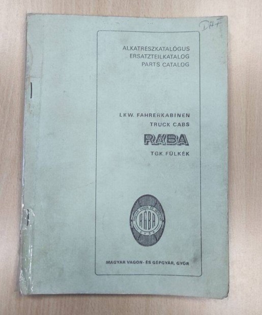 Rba-DAF Tgk. Flke alkatrszkatalgus