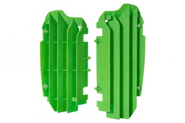 Radiátor burkolatok Polisport zöld Kawasaki KXF 250