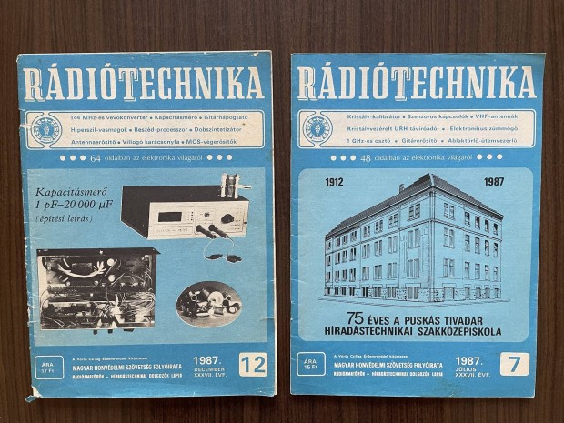 Rditechnika 1987/7 es 1987/12.szmok