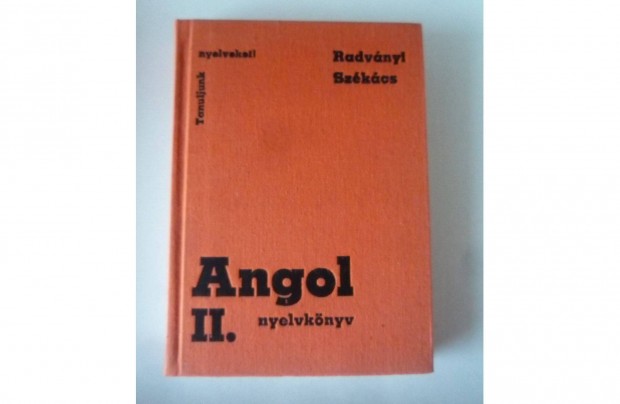 Radvnyi Tams Angol nyelvknyv II. 1990