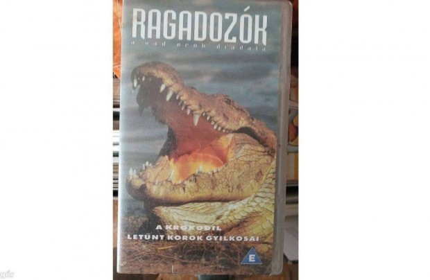 Ragadozk VHS video kazetta. A krokodil, letnt korok gyilkosai