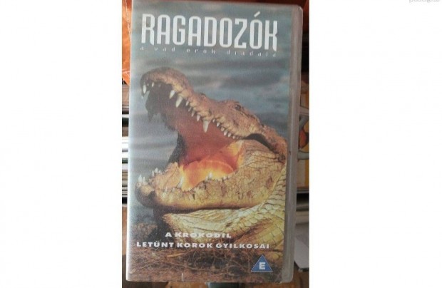 Ragadozk VHS video kazetta. A krokodil, letnt korok gyilkosai