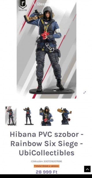 Rainbow Six Eredeti Hibana figura