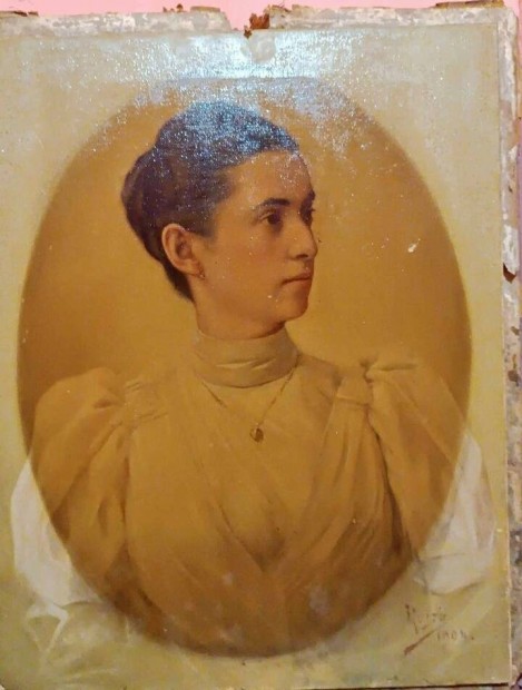 Rajz Mikl 1904 es portr festmnye