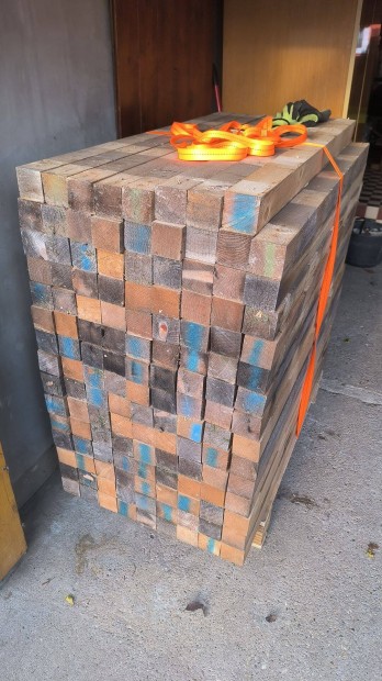 Raklap bontsbl szrmaz 7cm x 7cm x 120cm-es stafni elad