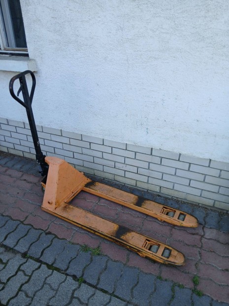 Raklapemelő béka 2t teherbírású Demandy raklap emelő, jó állapotban