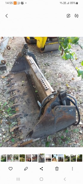 Rakodógép tartozék,Nyitható kanál