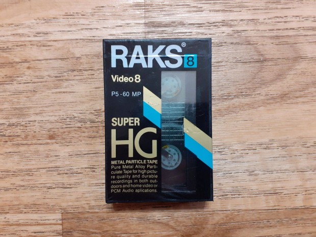 Raks Video 8 Super HG P5-60 MP Metal Particle Tape (bontatlan)