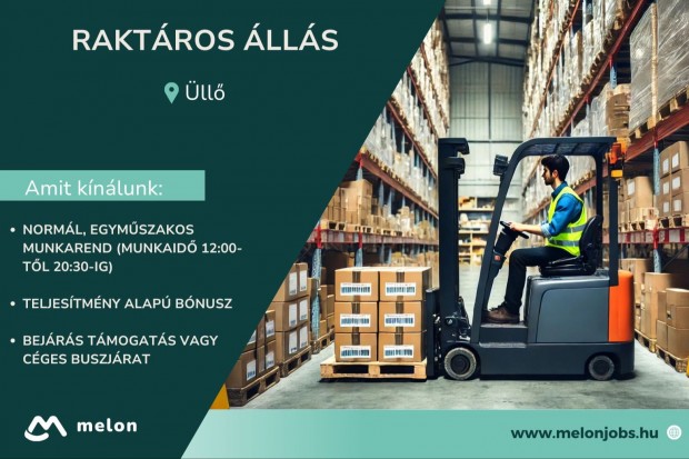 Raktáros álláslehetőség