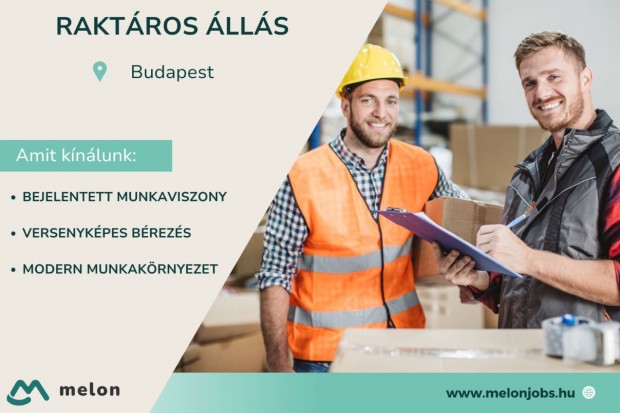 Raktáros álláslehetőség