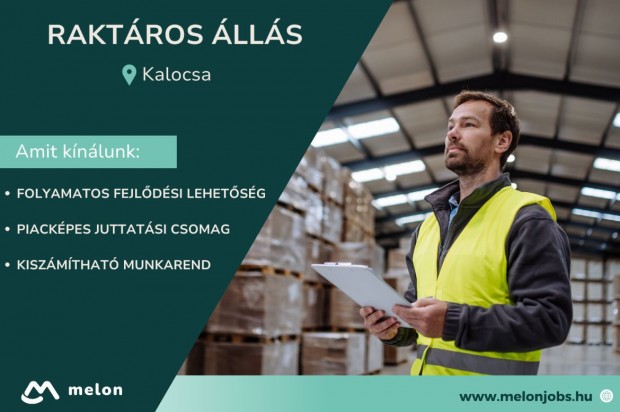 Raktáros álláslehetőség
